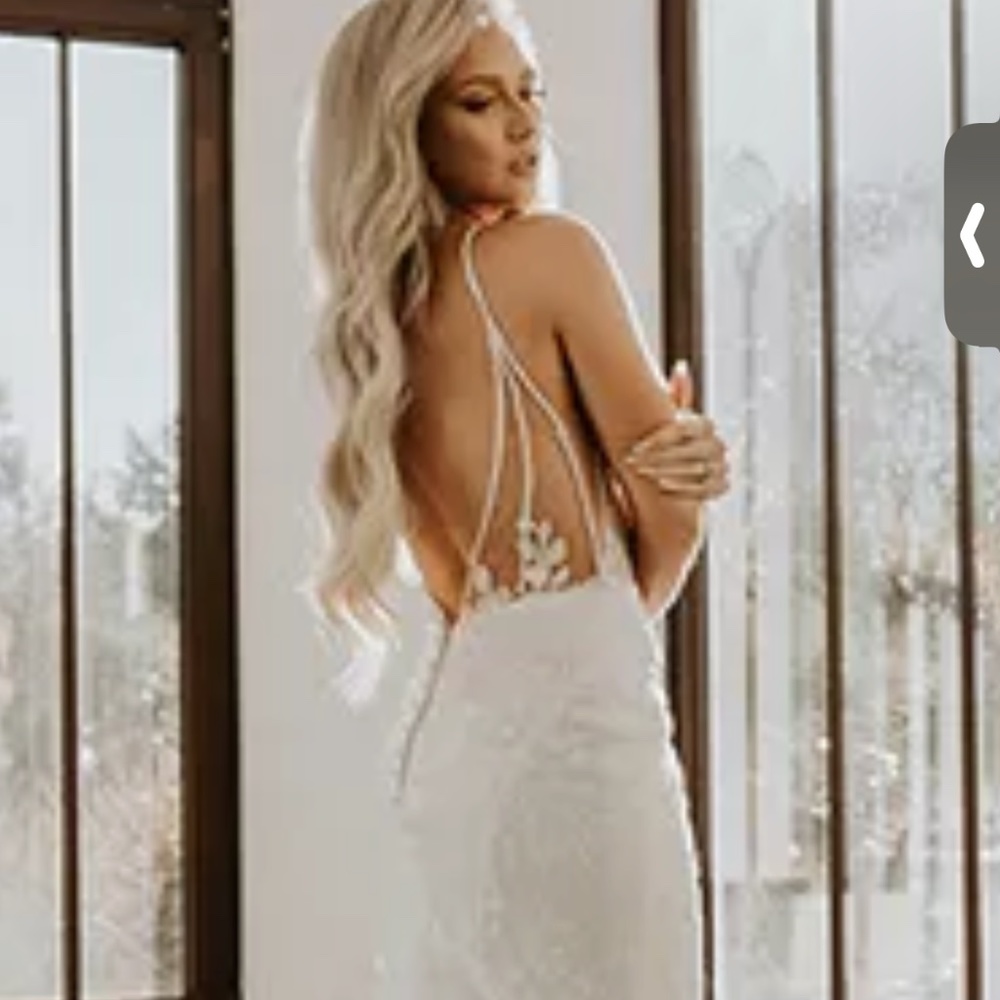 Stella York 7519 fit and flare wedding dress size 12 - Picture 8 of 10